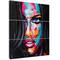 Designart - Fantasy Woman Oil portrait - Glamour Painting Print on Wrapped Canvas set